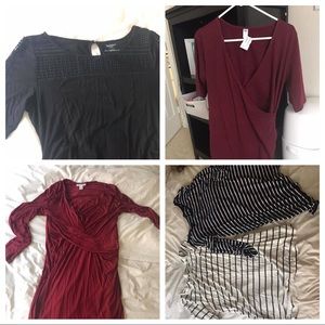 5️⃣items❗️Maternity bundle 2 dresses, 3 shirts